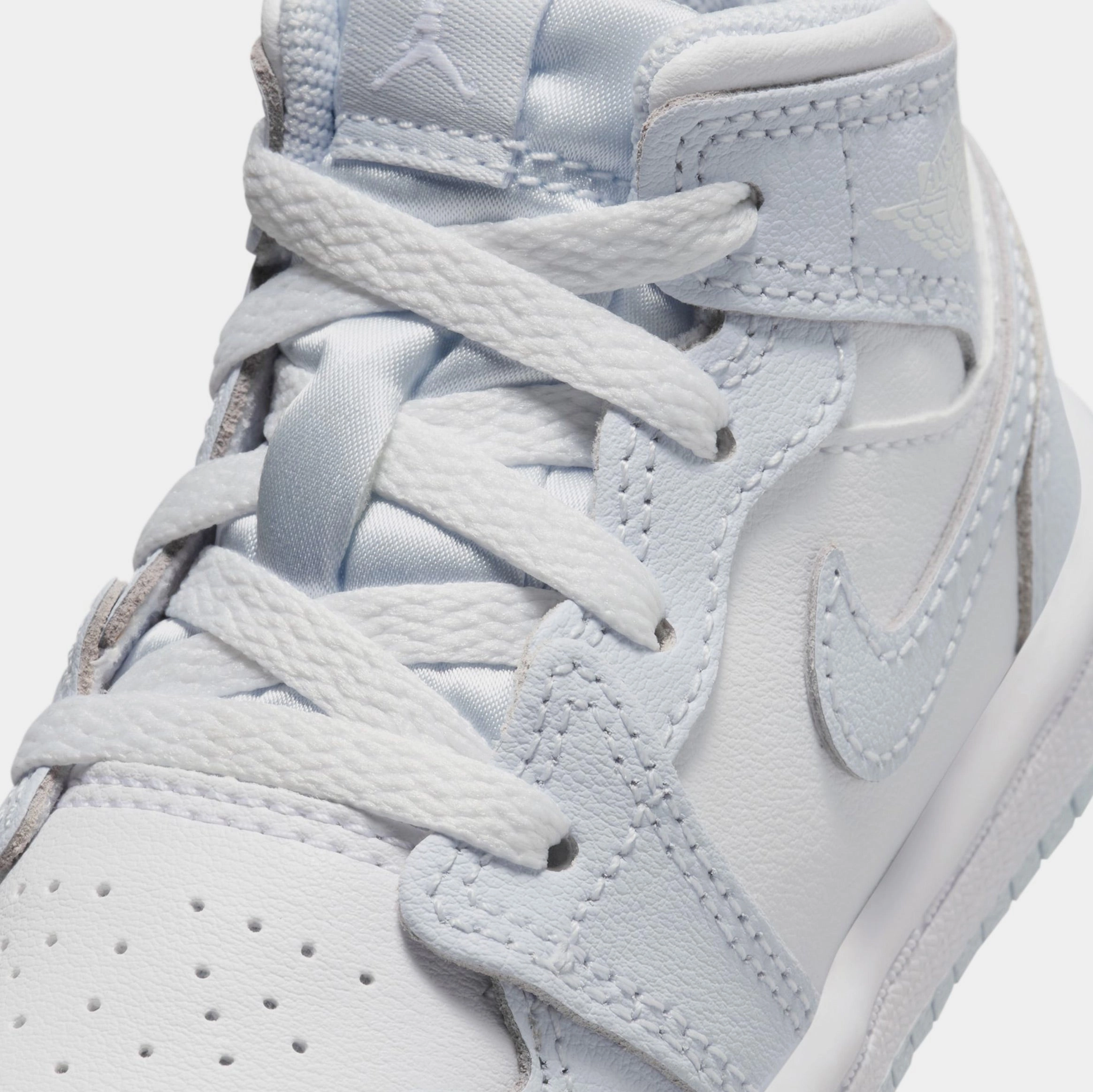 Air Jordan 1 Retro Mid Infant Toddler Lifestyle Shoes (Cobalt Bliss/Neutral Grey/White) Air Jordan 1 original design shoes