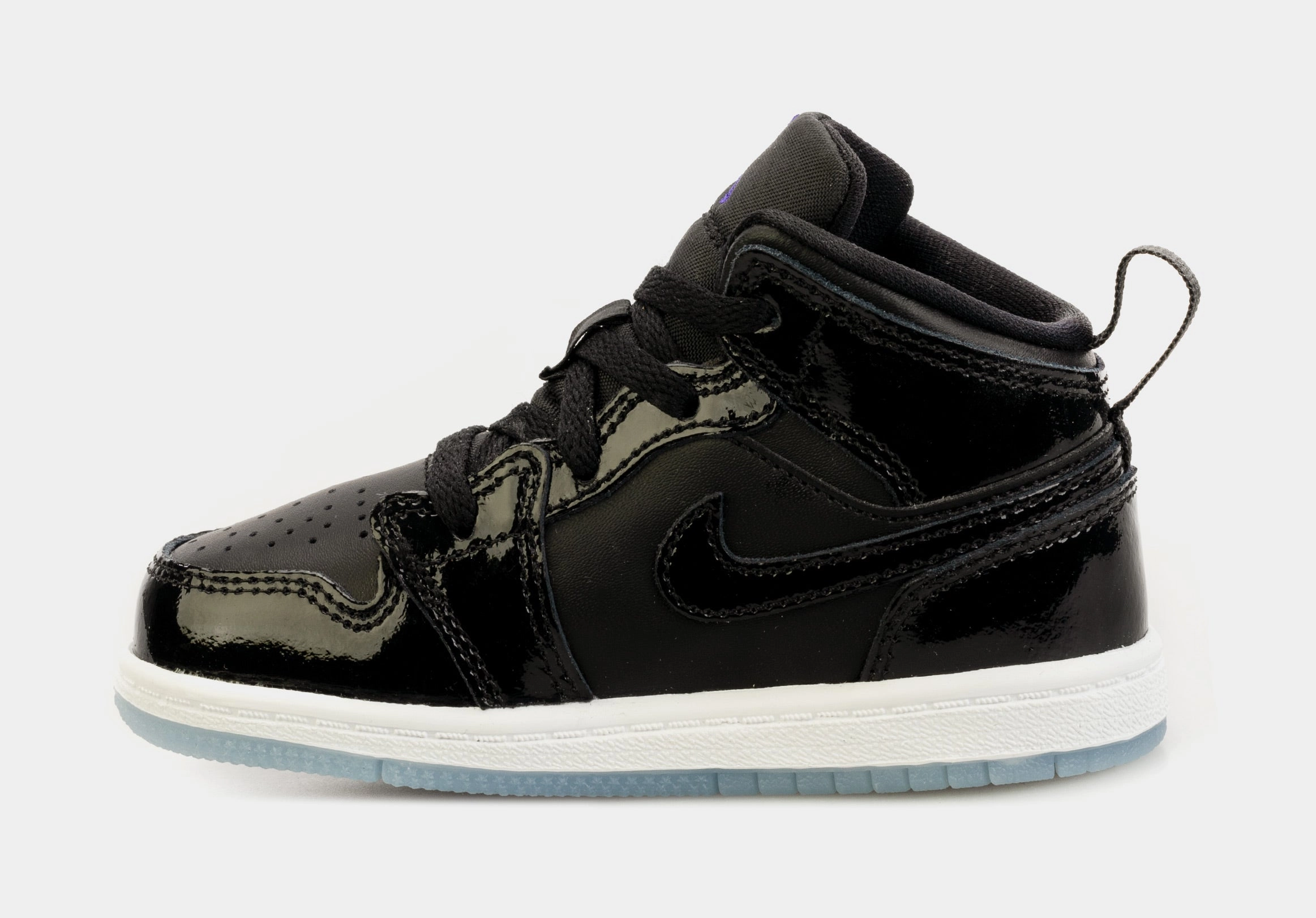 Air Jordan 1 Retro Mid Space Jam Infant Toddler Lifestyle Shoes (Black/Blue) Air Jordan 1 original design shoes