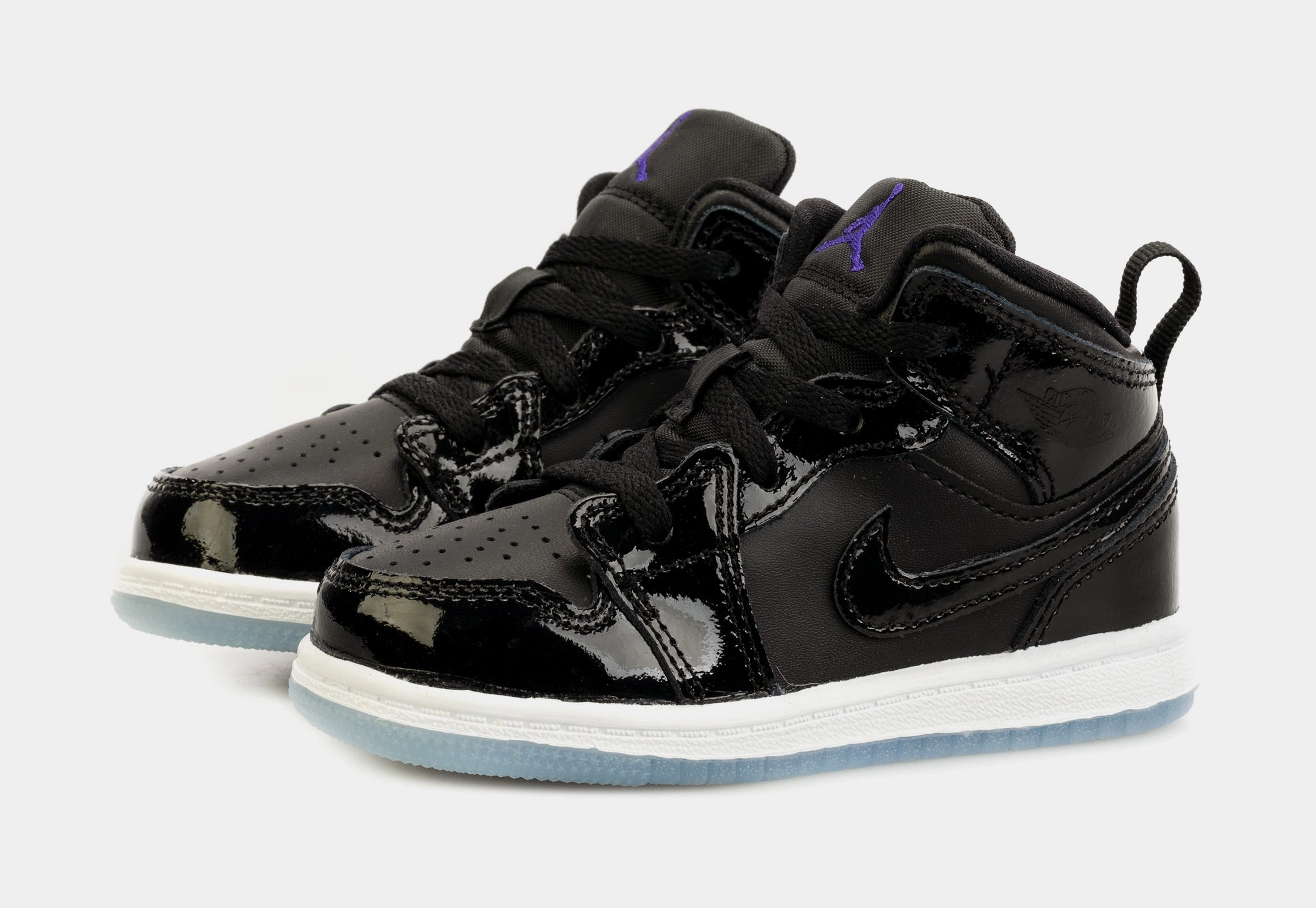 Air Jordan 1 Retro Mid Space Jam Infant Toddler Lifestyle Shoes (Black/Blue) Air Jordan 1 original design shoes