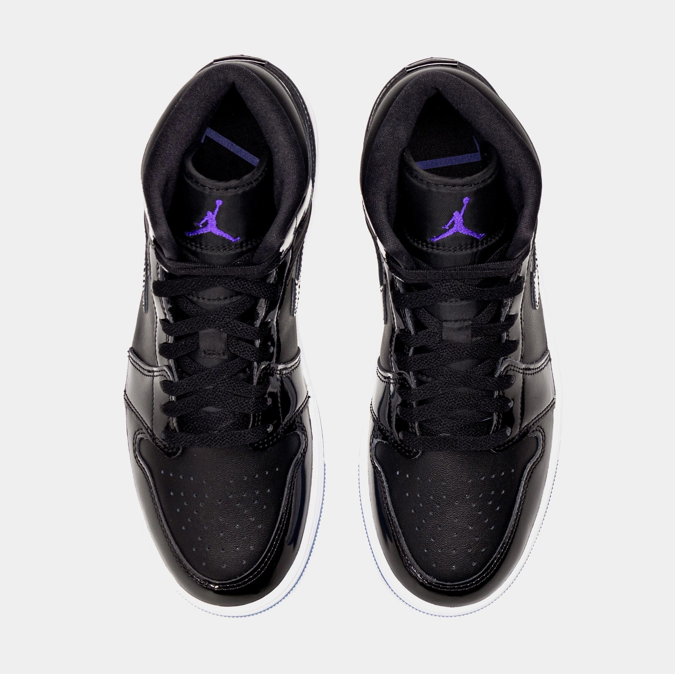 Air Jordan 1 Retro Mid Space Jam Mens Lifestyle Shoes (Black) Air Jordan 1 original design shoes