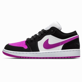 Air Jordan 1 Wmns 'Black Cactus Flower' Air Jordan 1 Low sneakers perfect for casual outfits