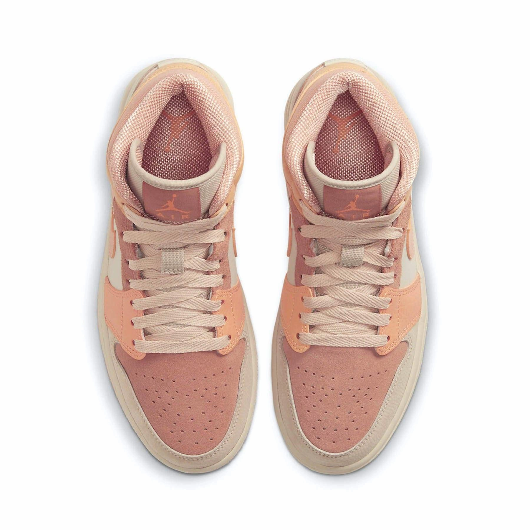 Air Jordan 1 Wmns Mid 'Apricot' Air Jordan 1 Mid streetwear shoes