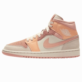 Air Jordan 1 Wmns Mid 'Apricot' Air Jordan 1 Mid versatile shoes for daily wear