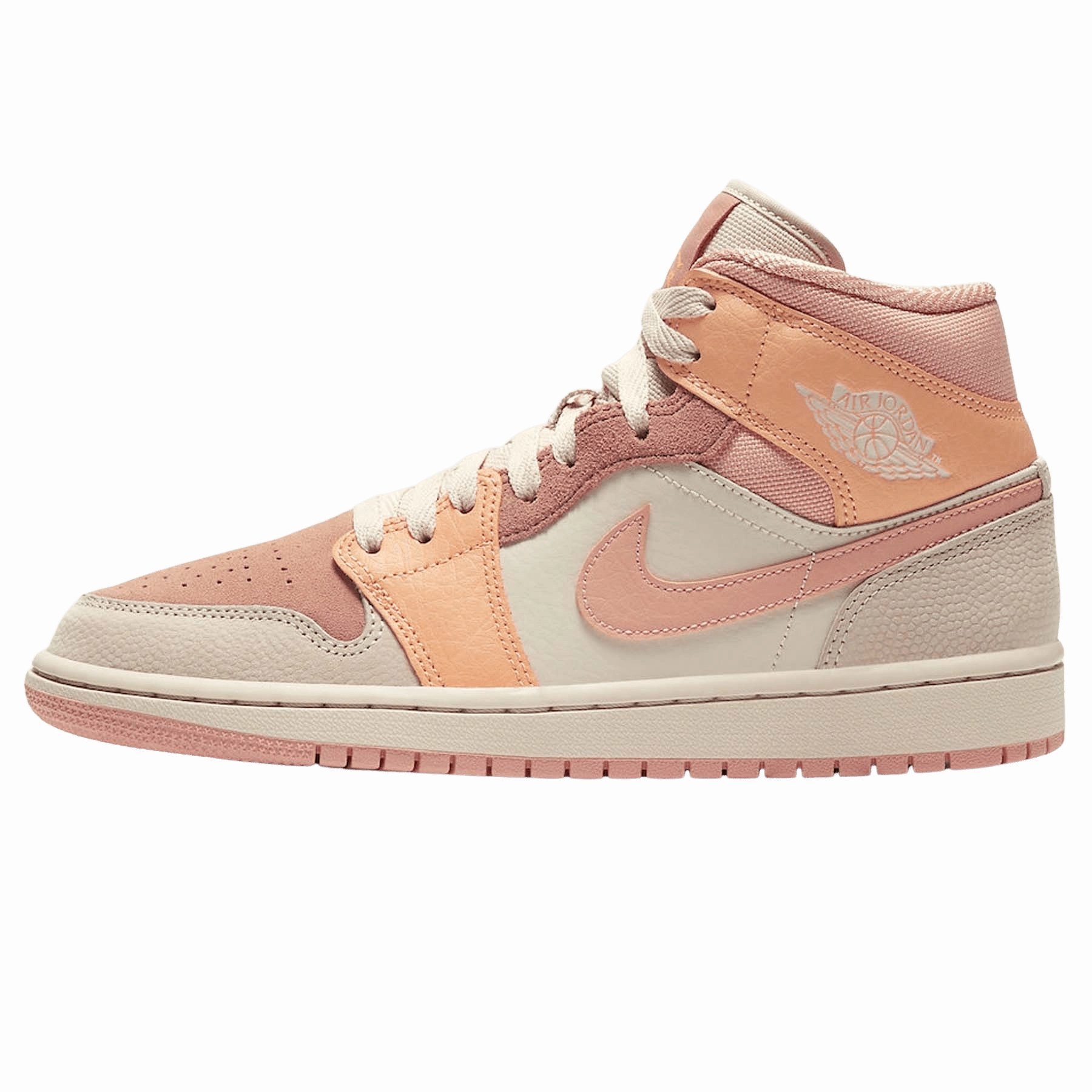 Air Jordan 1 Wmns Mid 'Apricot' Air Jordan 1 Mid versatile shoes for daily wear
