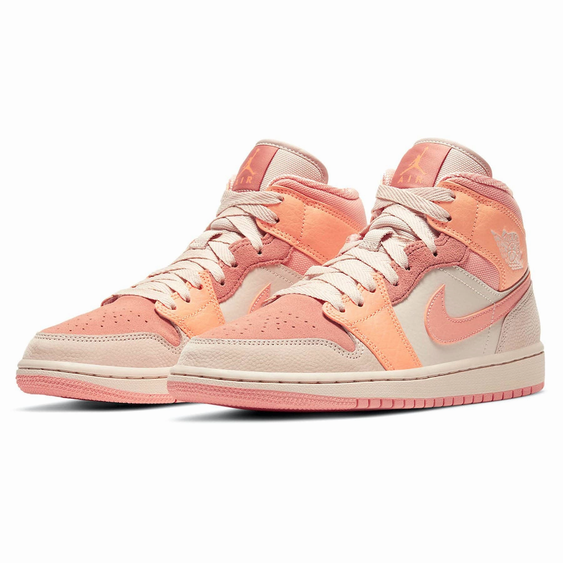 Air Jordan 1 Wmns Mid 'Apricot' Air Jordan 1 Mid streetwear shoes