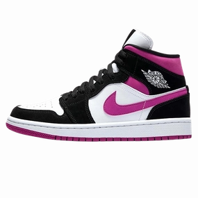 Air Jordan 1 WMNS Mid 'Black Cactus Flower' Air Jordan 1 timeless sneakers for Jordan fans