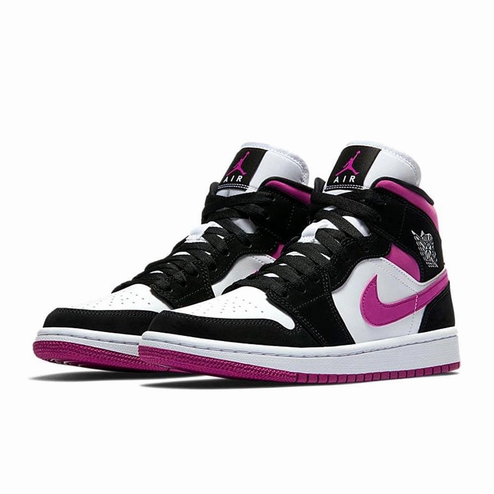Air Jordan 1 WMNS Mid 'Black Cactus Flower' Air Jordan 1 vintage style sneakers