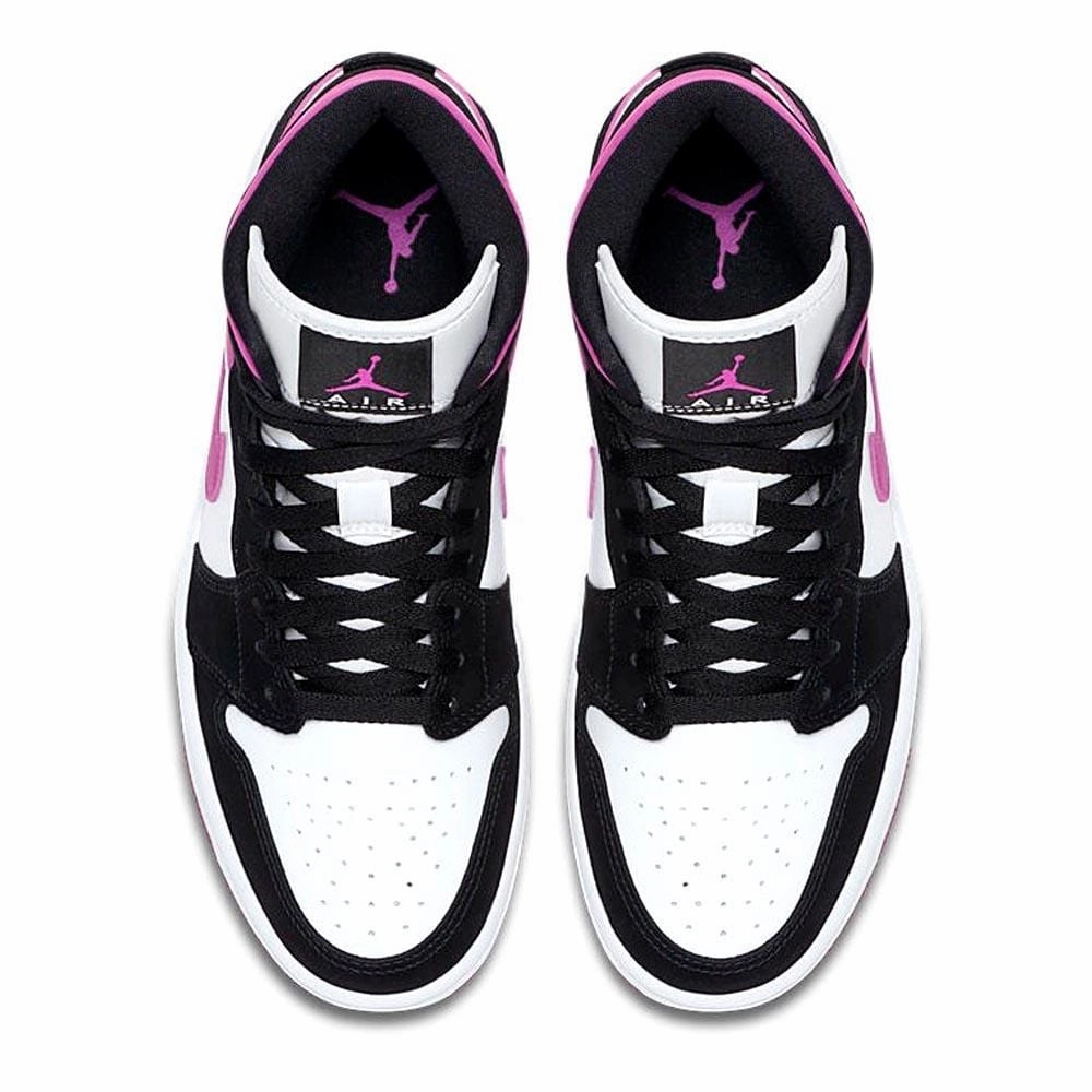 Air Jordan 1 WMNS Mid 'Black Cactus Flower' Air Jordan 1 vintage style sneakers