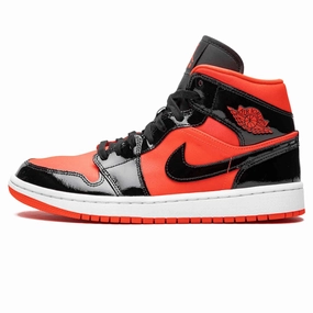 Air Jordan 1 Wmns Mid 'Hot Punch' Air Jordan 1 sneakers with heritage court style