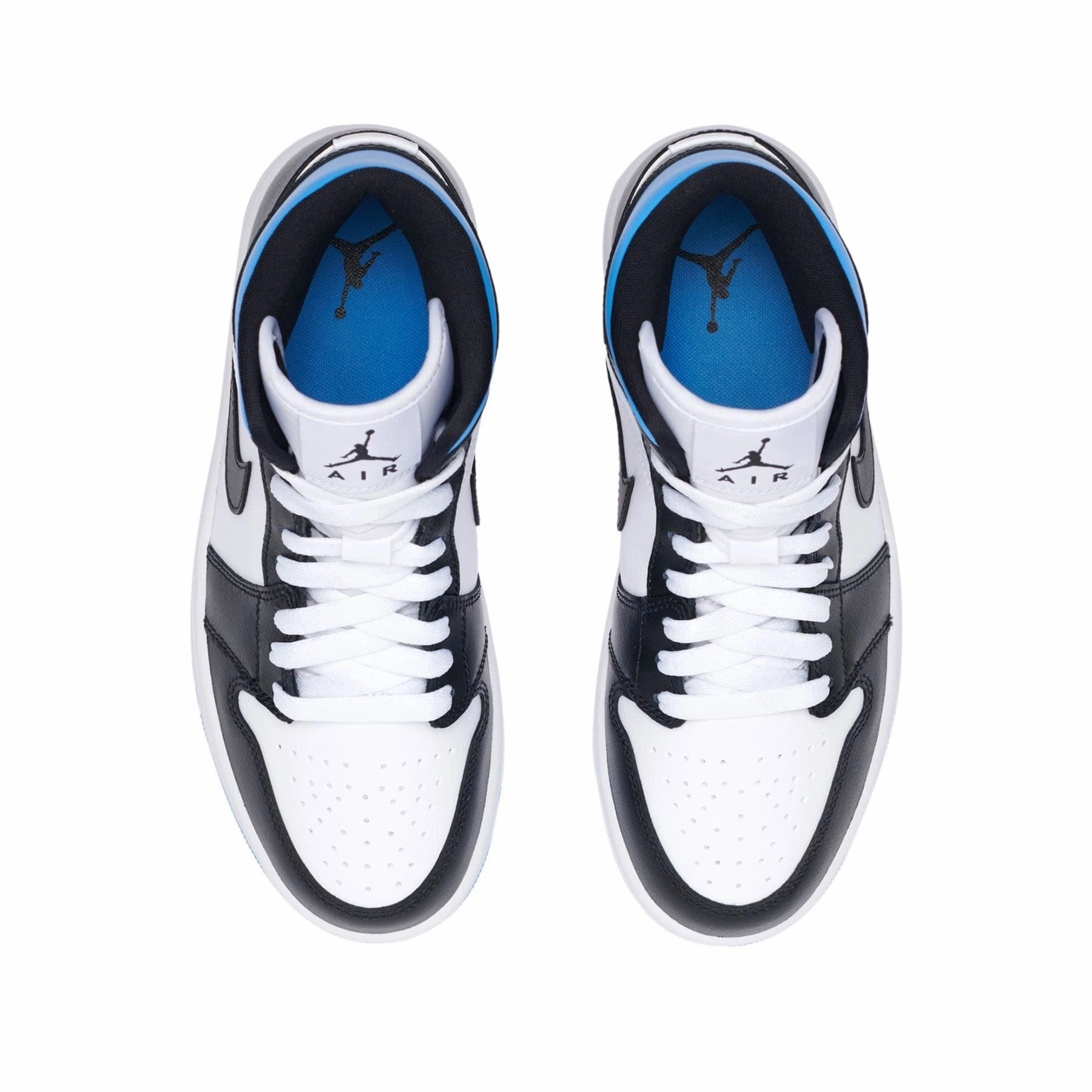 Air Jordan 1 Wmns Mid 'Royal Black Blue' Air Jordan 1 vintage style sneakers