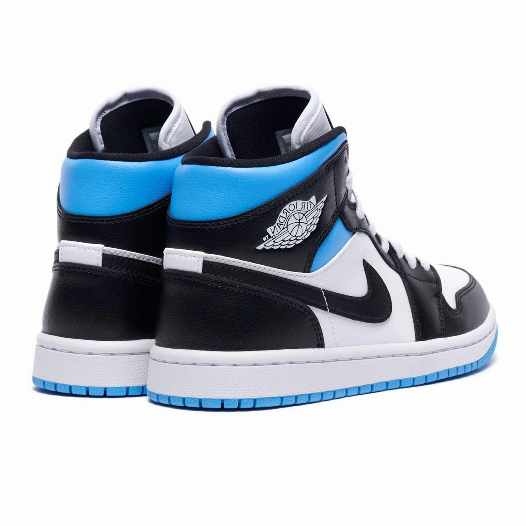 Air Jordan 1 Wmns Mid 'Royal Black Blue' Air Jordan 1 vintage style sneakers