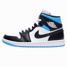 Air Jordan 1 Wmns Mid 'Royal Black Blue' Air Jordan 1 timeless sneakers for Jordan fans