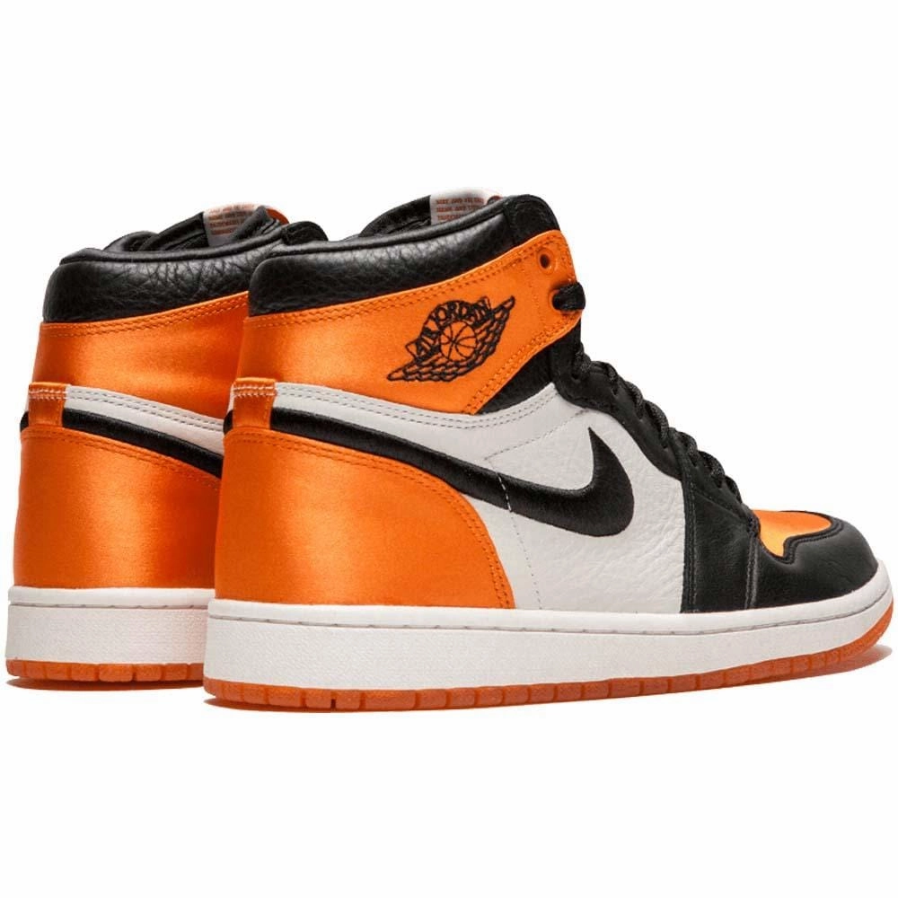 Air Jordan 1 WMNS Satin 'Shattered Backboard' Orange Black Air Jordan 1 High OG shoes