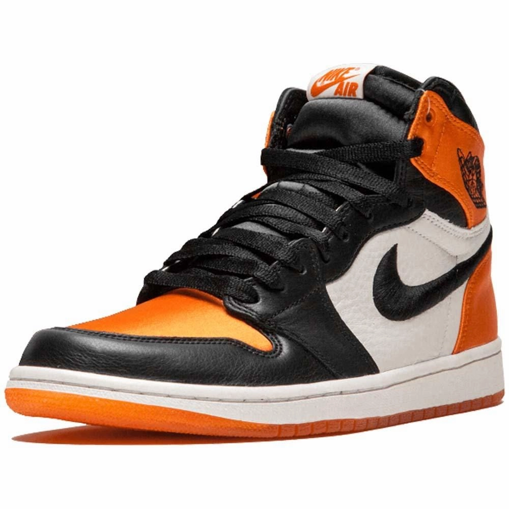 Air Jordan 1 WMNS Satin 'Shattered Backboard' Orange Black Air Jordan 1 High OG shoes