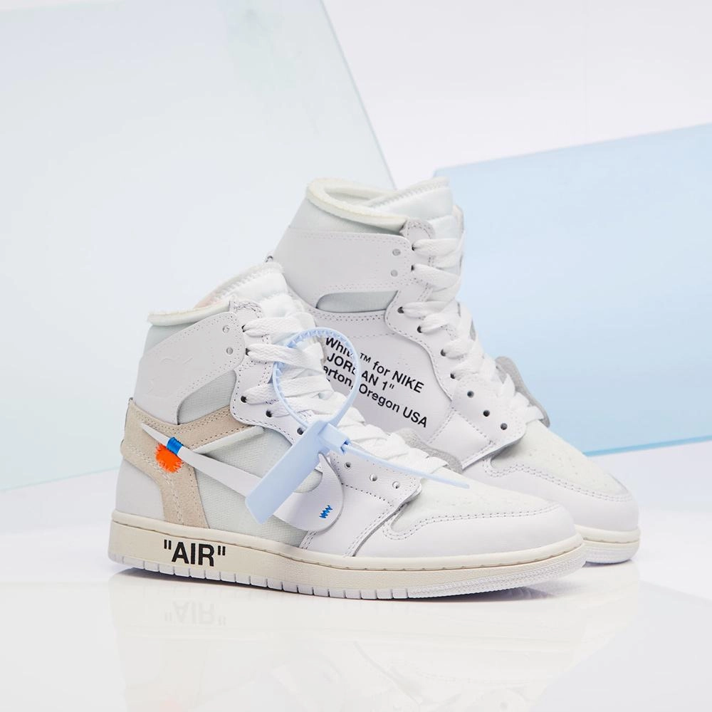 Air Jordan 1 x OFF-WHITE NRG GS Air Jordan 1 vintage style sneakers