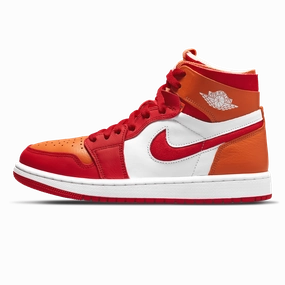 Air Jordan 1 Zoom Air Comfort Wmns 'Fire Red Hot Curry' Air Jordan 1 sneakers with heritage court style
