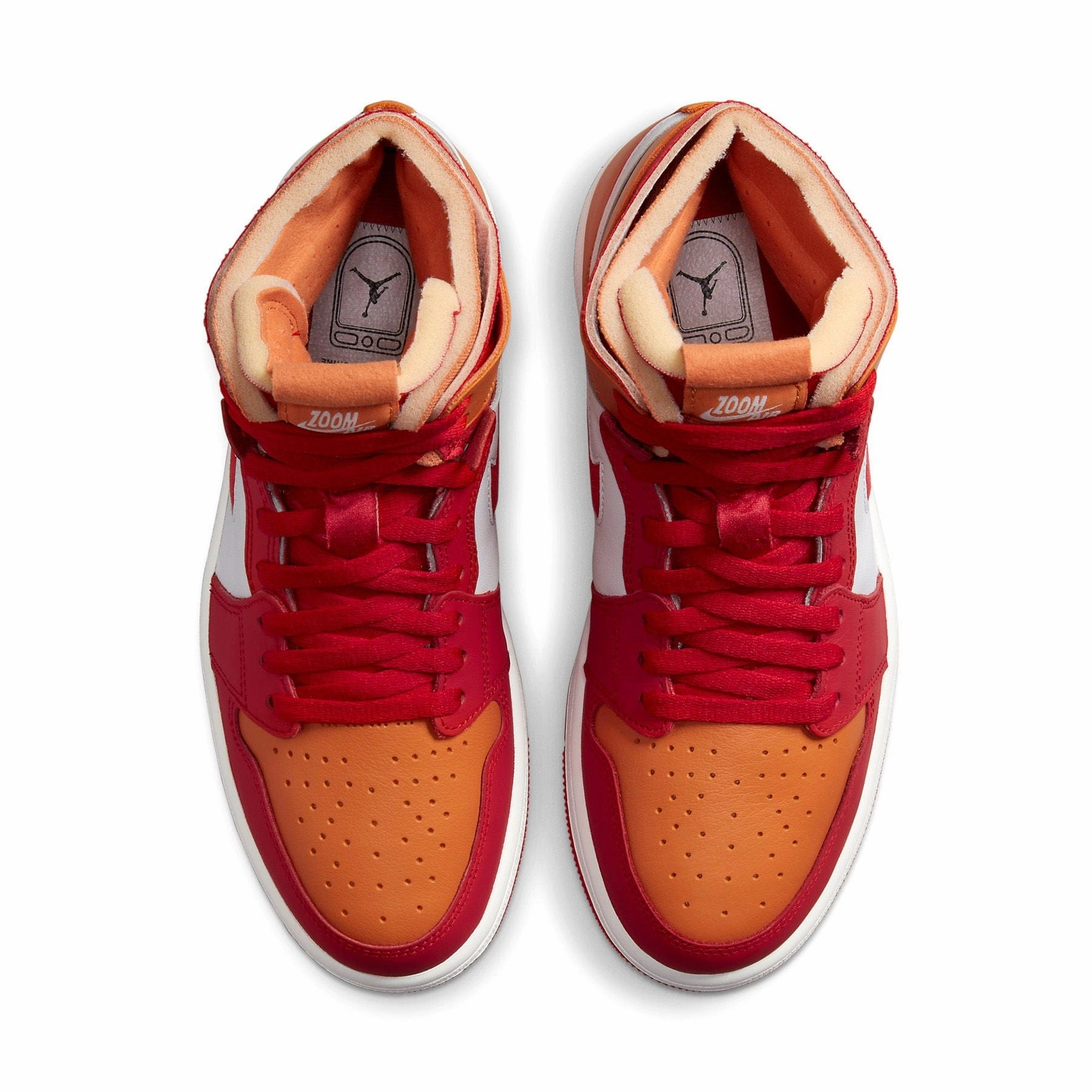 Air Jordan 1 Zoom Air Comfort Wmns 'Fire Red Hot Curry' Air Jordan 1 classic sneakers