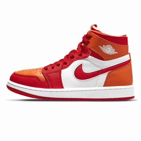 Air Jordan 1 Zoom Air Comfort Wmns 'Fire Red Hot Curry' Air Jordan 1 High classic sneakers with premium finish