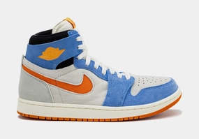 Air Jordan 1 Zoom CMFT 2 Royal Pulse Mens Basketball Lifestyle Shoes (Blue/Orange) Air Jordan 1 classic shoes for streetwear looks