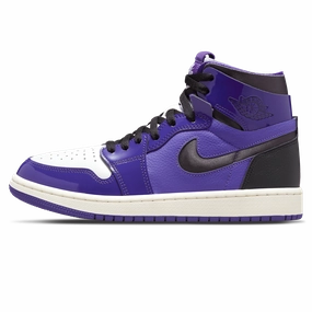 Air Jordan 1 Zoom Comfort Wmns 'Court Purple Patent' Air Jordan 1 sneakers with heritage court style