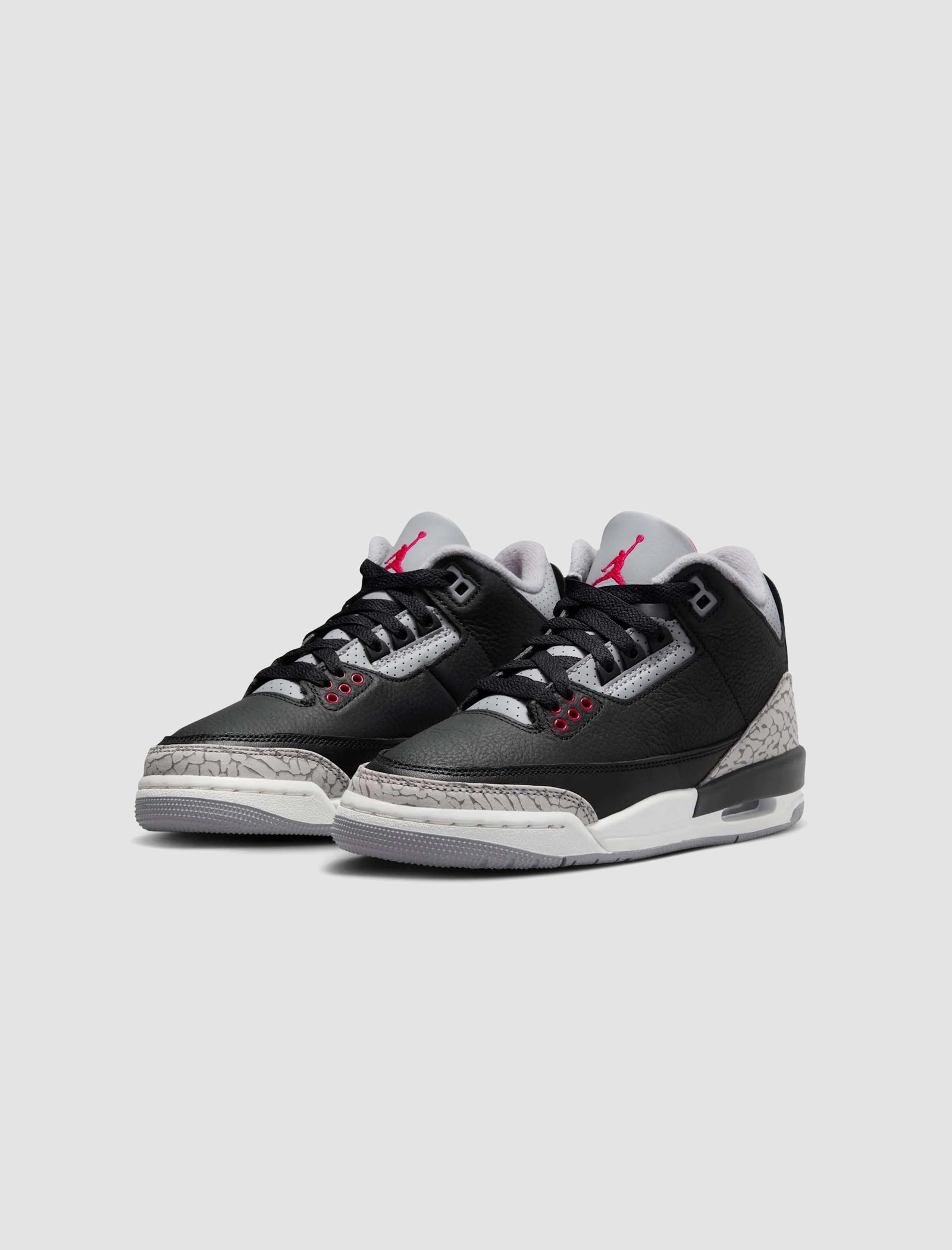 AIR JORDAN 3 RETRO "BLACK CEMENT" GS Retro basketball lifestyle shoes