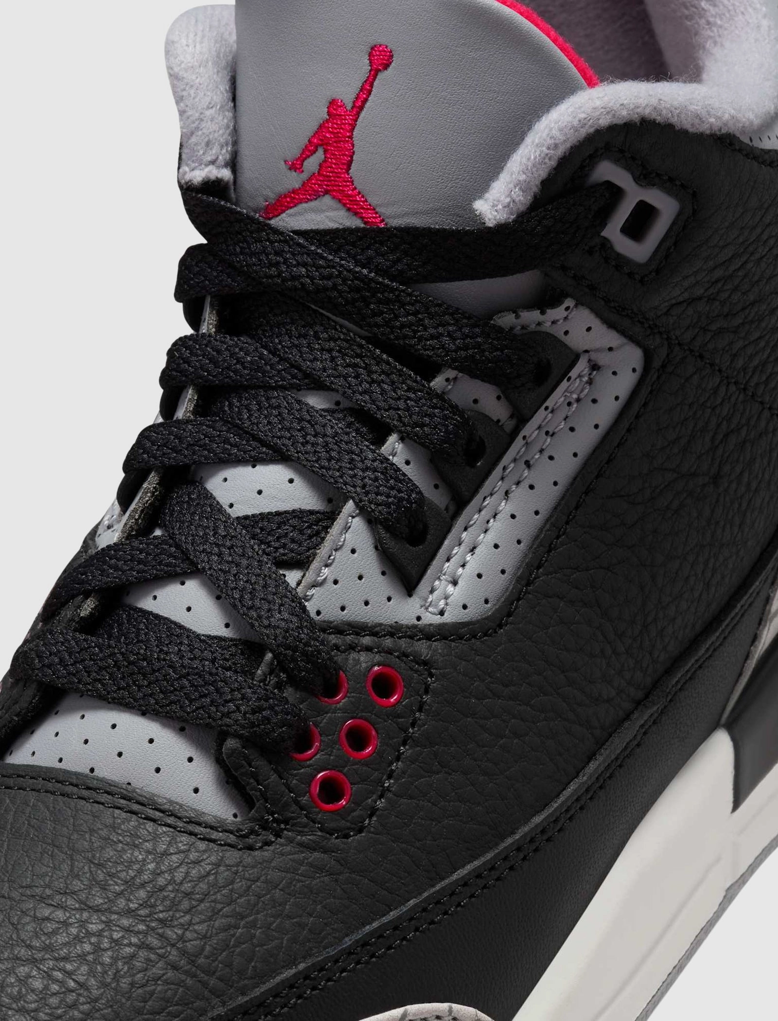 AIR JORDAN 3 RETRO "BLACK CEMENT" GS Retro basketball lifestyle shoes