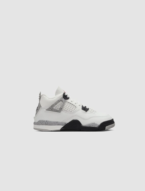 AIR JORDAN 4 RETRO "WHITE CEMENT" PS Iconic Air Jordan streetwear sneakers