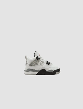 AIR JORDAN 4 RETRO "WHITE CEMENT" TD Iconic Air Jordan streetwear sneakers