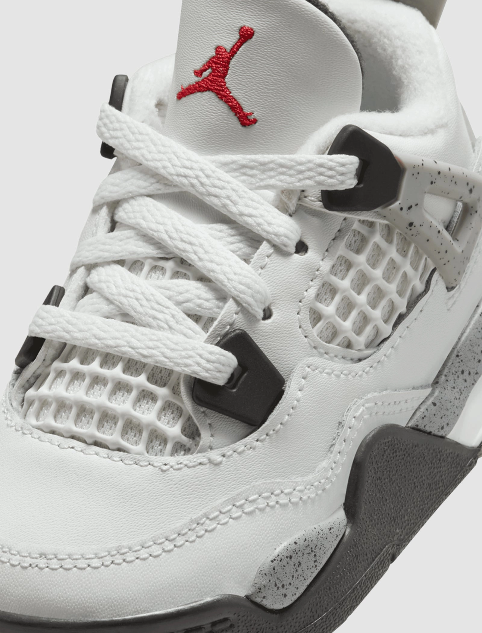 AIR JORDAN 4 RETRO "WHITE CEMENT" TD Retro basketball lifestyle shoes