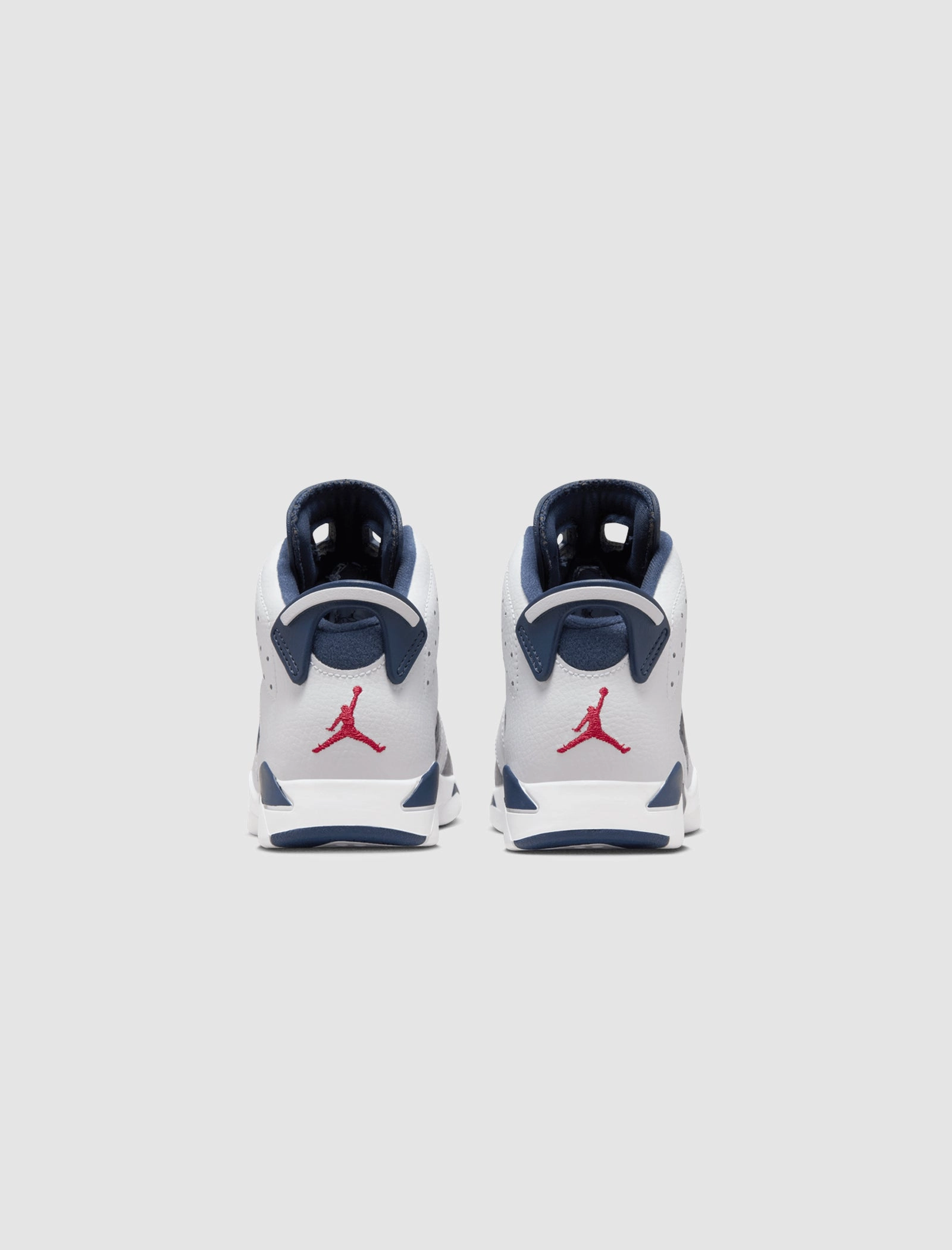 AIR JORDAN 6 RETRO "WHITE/VARSITY RED/MIDNIGHT NAVY" PS Retro basketball lifestyle shoes
