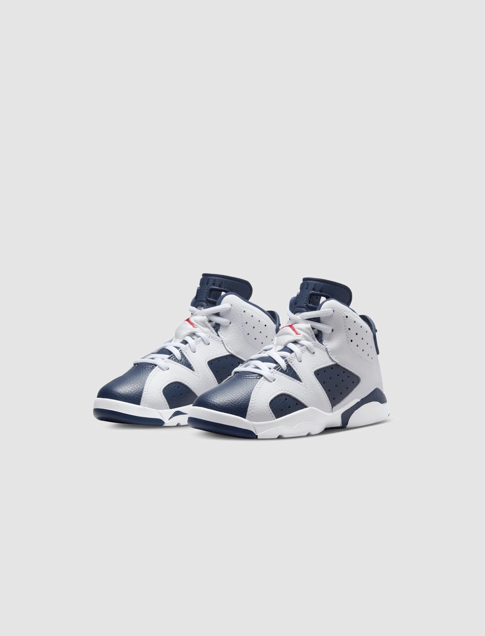 AIR JORDAN 6 RETRO "WHITE/VARSITY RED/MIDNIGHT NAVY" PS Retro basketball lifestyle shoes