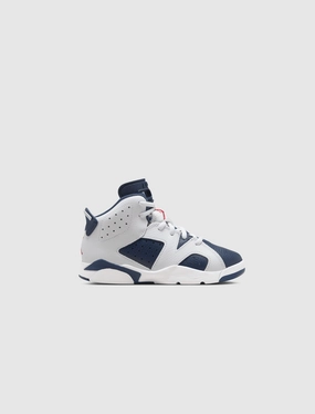 AIR JORDAN 6 RETRO "WHITE/VARSITY RED/MIDNIGHT NAVY" PS Iconic Air Jordan streetwear sneakers