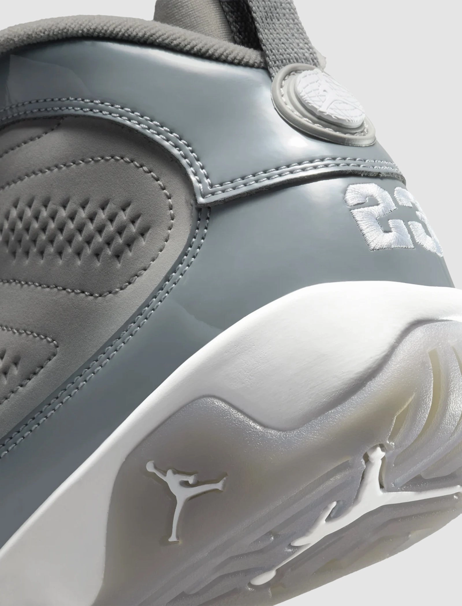 AIR JORDAN 9 RETRO "MEDIUM GREY/COOL GREY/WHITE" GS Retro basketball lifestyle shoes