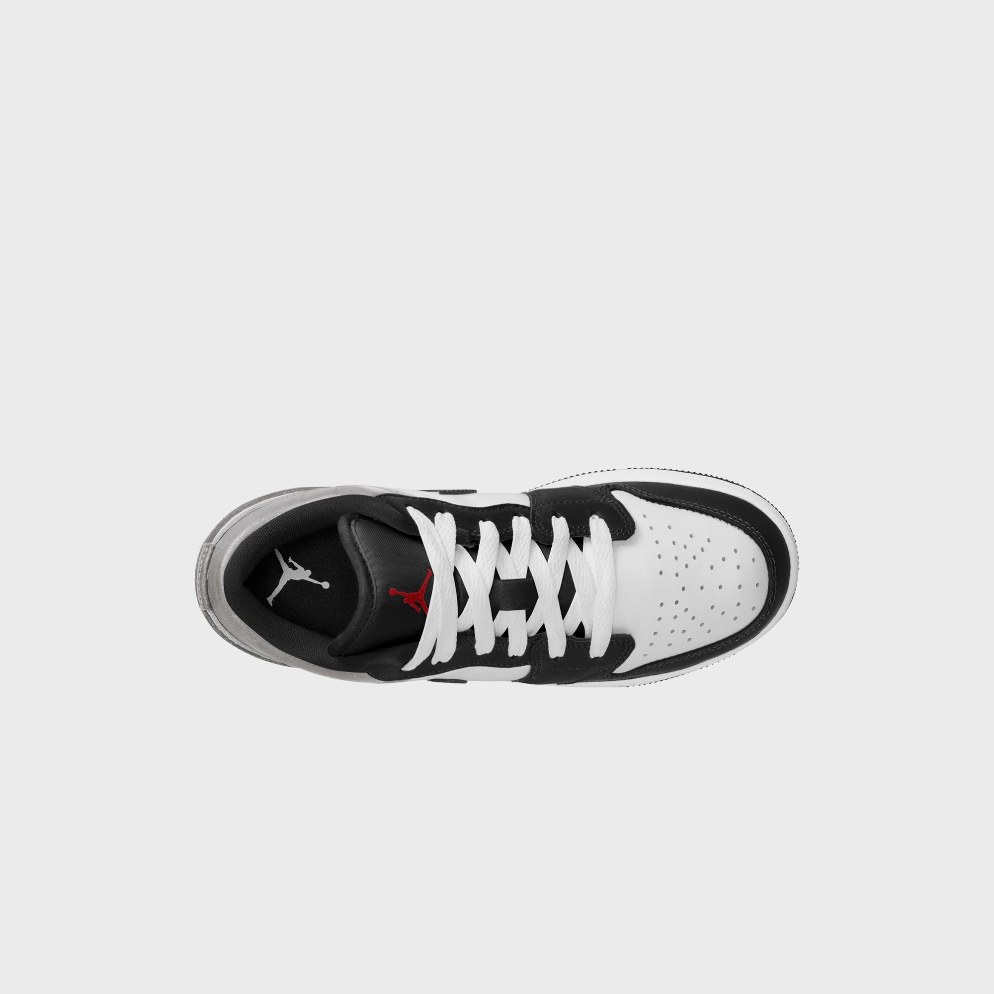 Air Jordan GS 1 Low Se Uni - White / Black / Matte Silver / Fire Red All-day streetwear kicks
