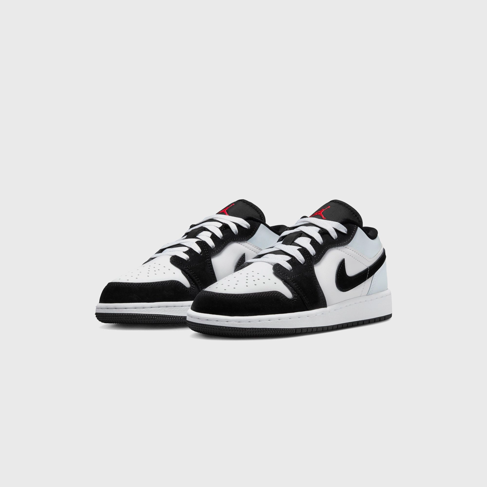 Air Jordan GS 1 Low Se Uni - White / Black / Matte Silver / Fire Red All-day streetwear kicks