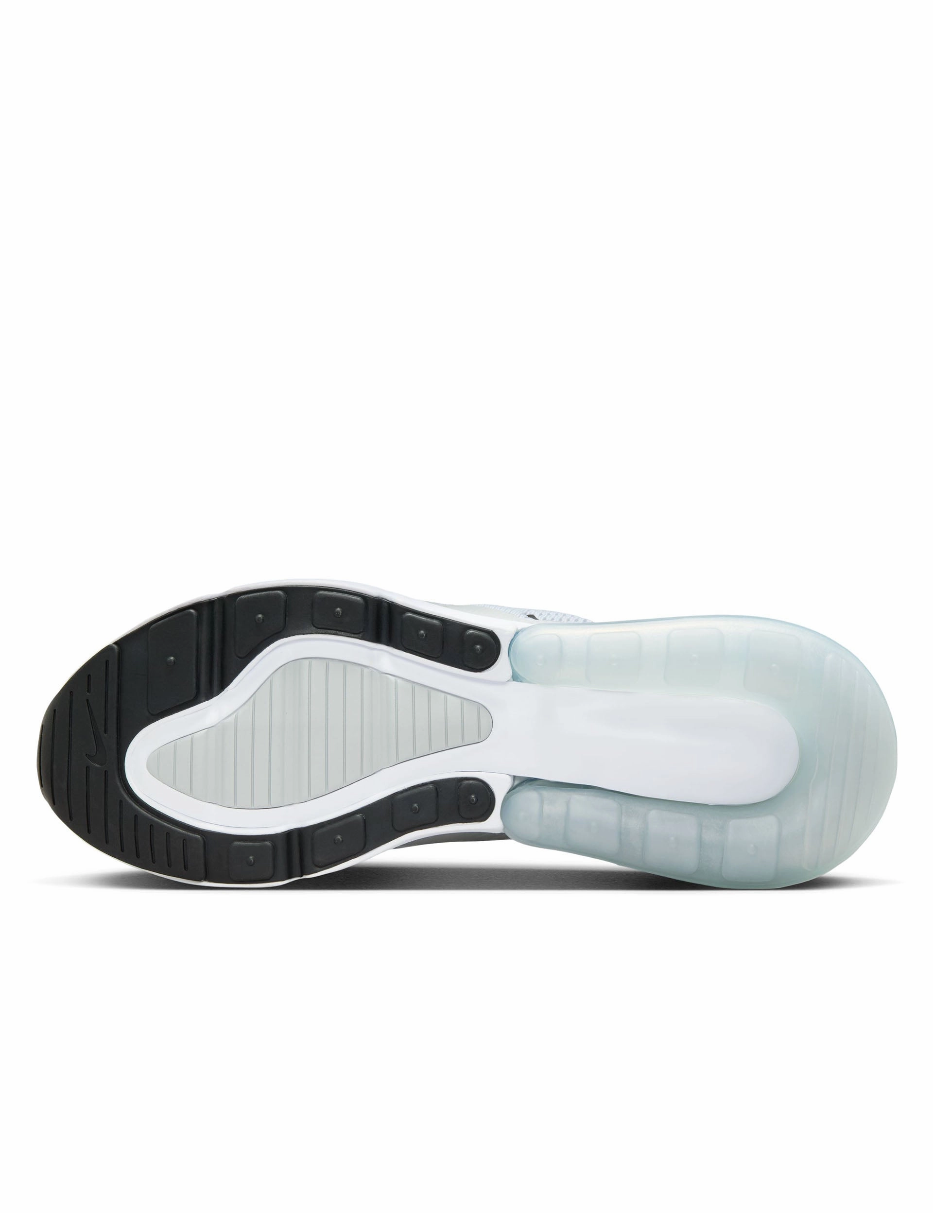 Air Max 270 Shoes - Pure Platinum/Black/Light Smoke Grey Nike women's stylish athletic footwear