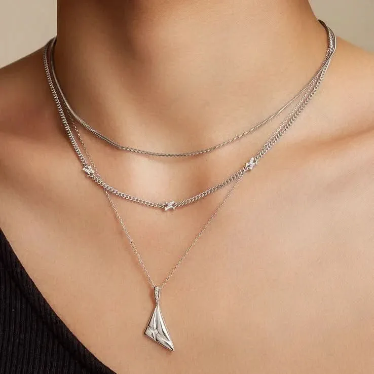 Ania Haie Silver Cross Station Necklace N061-05H Ania Haie Jewellery