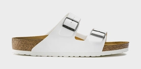 Arizona Womens Sandals (White/Silver) Supportive Birkenstock clogs