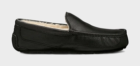 Ascot Leather Slipper Mens Sandals (Black) ugg classic tasman slippers warm and durable