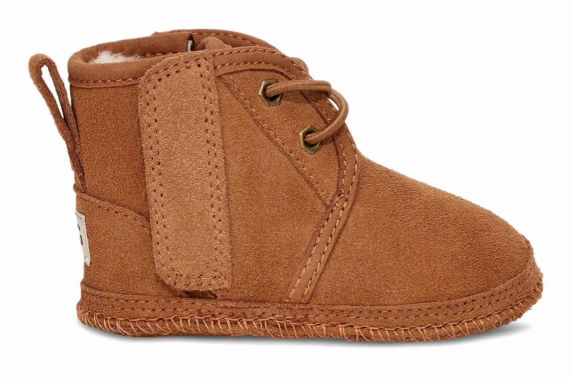 Baby UGG Neumel  Cozy Suede Boot with Wool Lining & Easy Hook-and-Loop Closure Ugg cozy footwear visuals