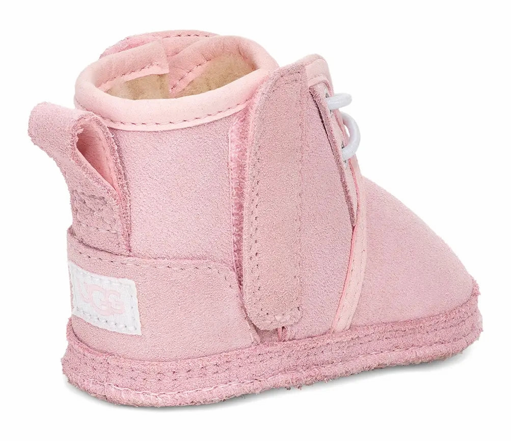 Baby UGG Neumel  Cozy Suede Boot with Wool Lining & Easy Hook-and-Loop Closure Ugg cozy footwear visuals
