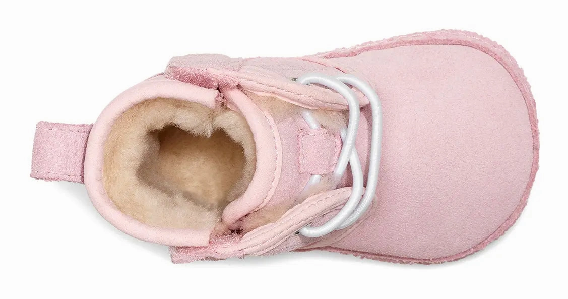 Baby UGG Neumel  Cozy Suede Boot with Wool Lining & Easy Hook-and-Loop Closure Ugg cozy footwear visuals