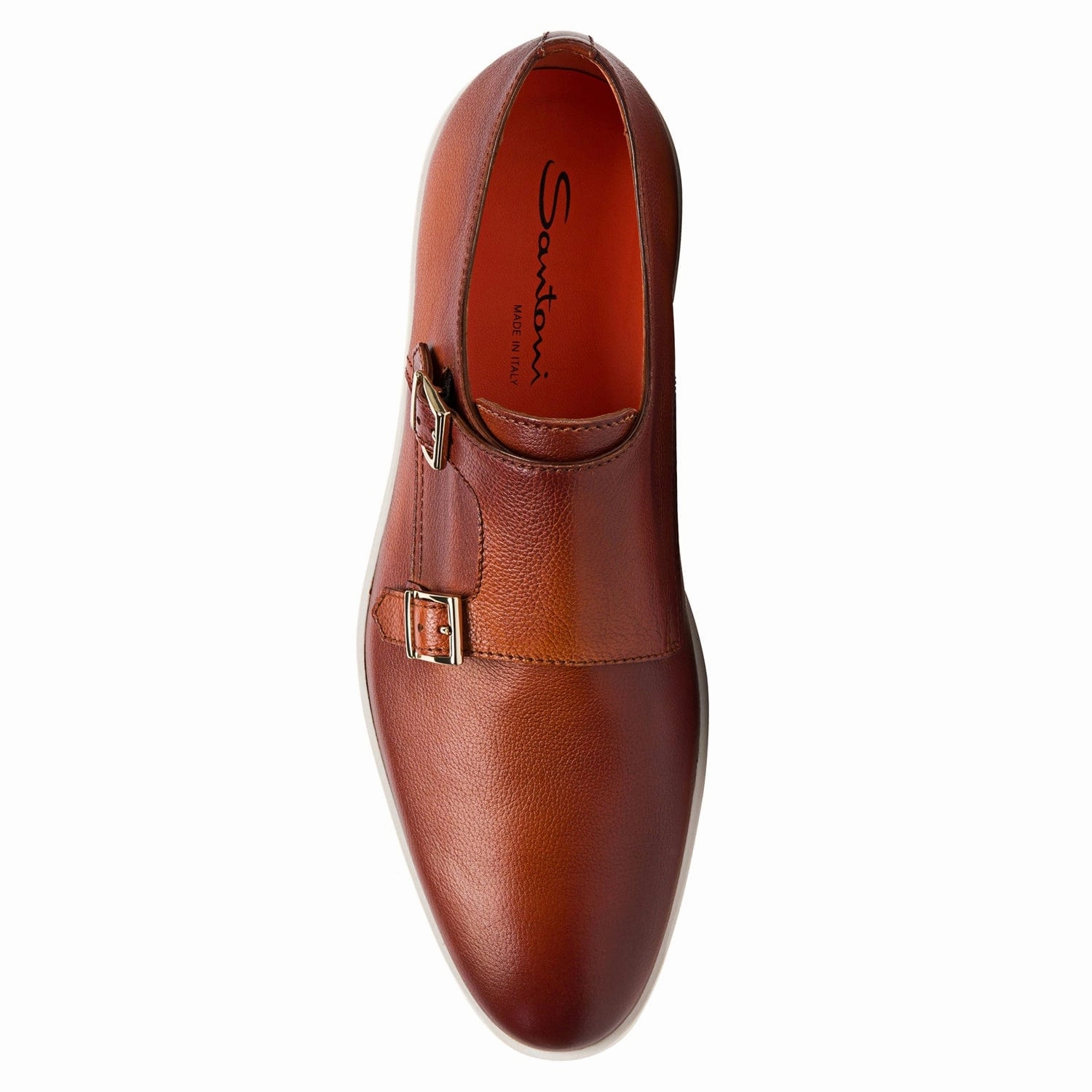Bankable Monk Strap Santoni handcrafted leather footwear