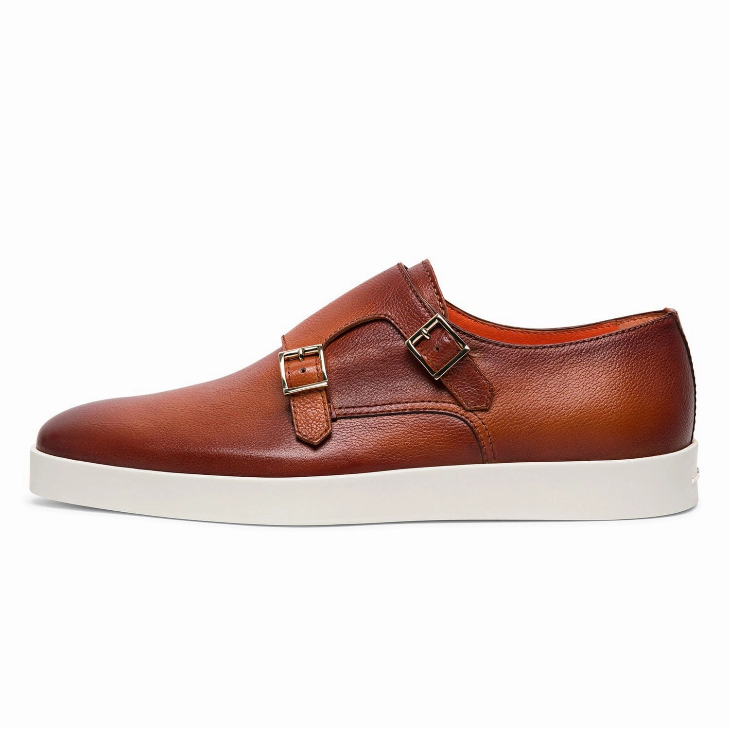 Bankable Monk Strap Santoni handcrafted leather footwear