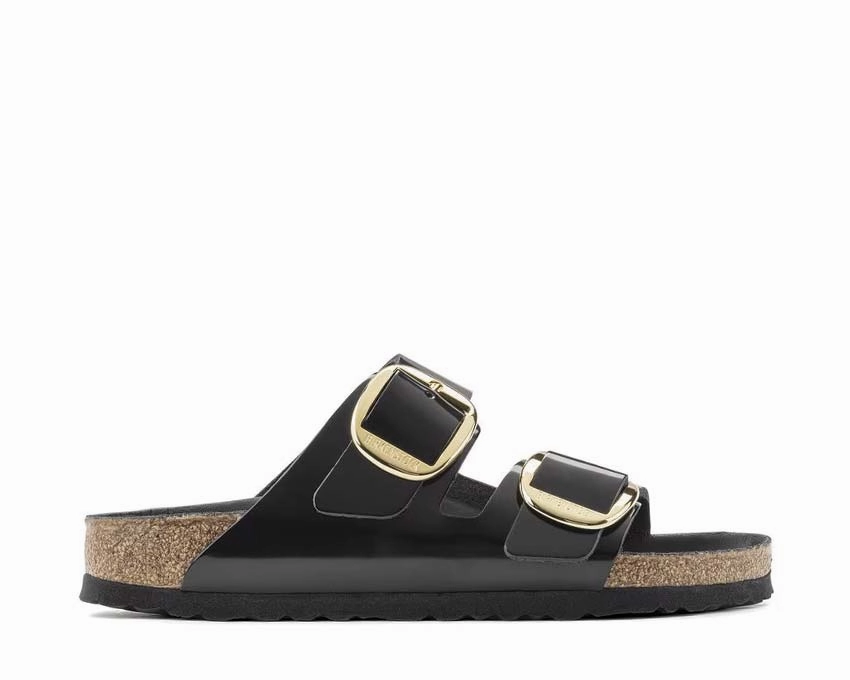 Birkenstock Arizona Big Buckle Natural Leather Patent All-day comfort sandals