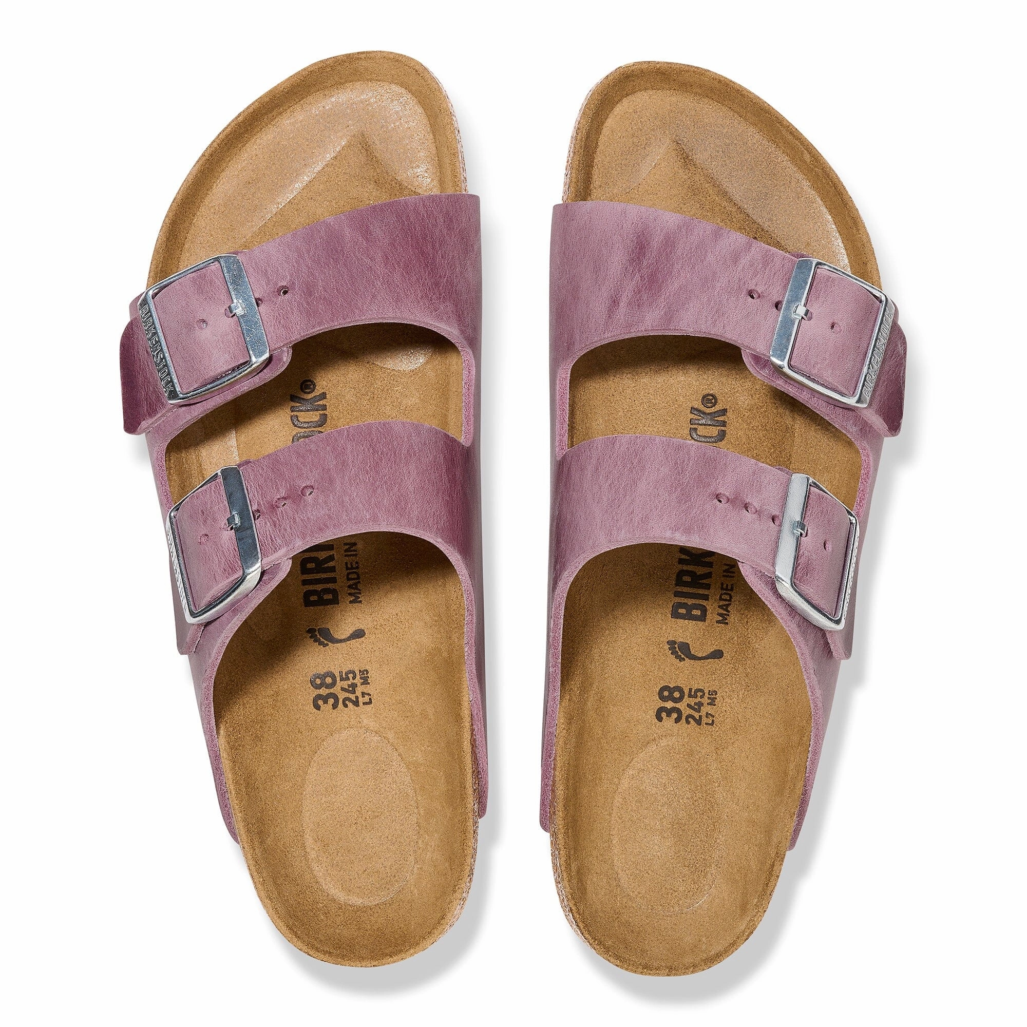 BIRKENSTOCK ARIZONA LAVENDER OILED LEATHER Birkenstock comfortable casual footwear