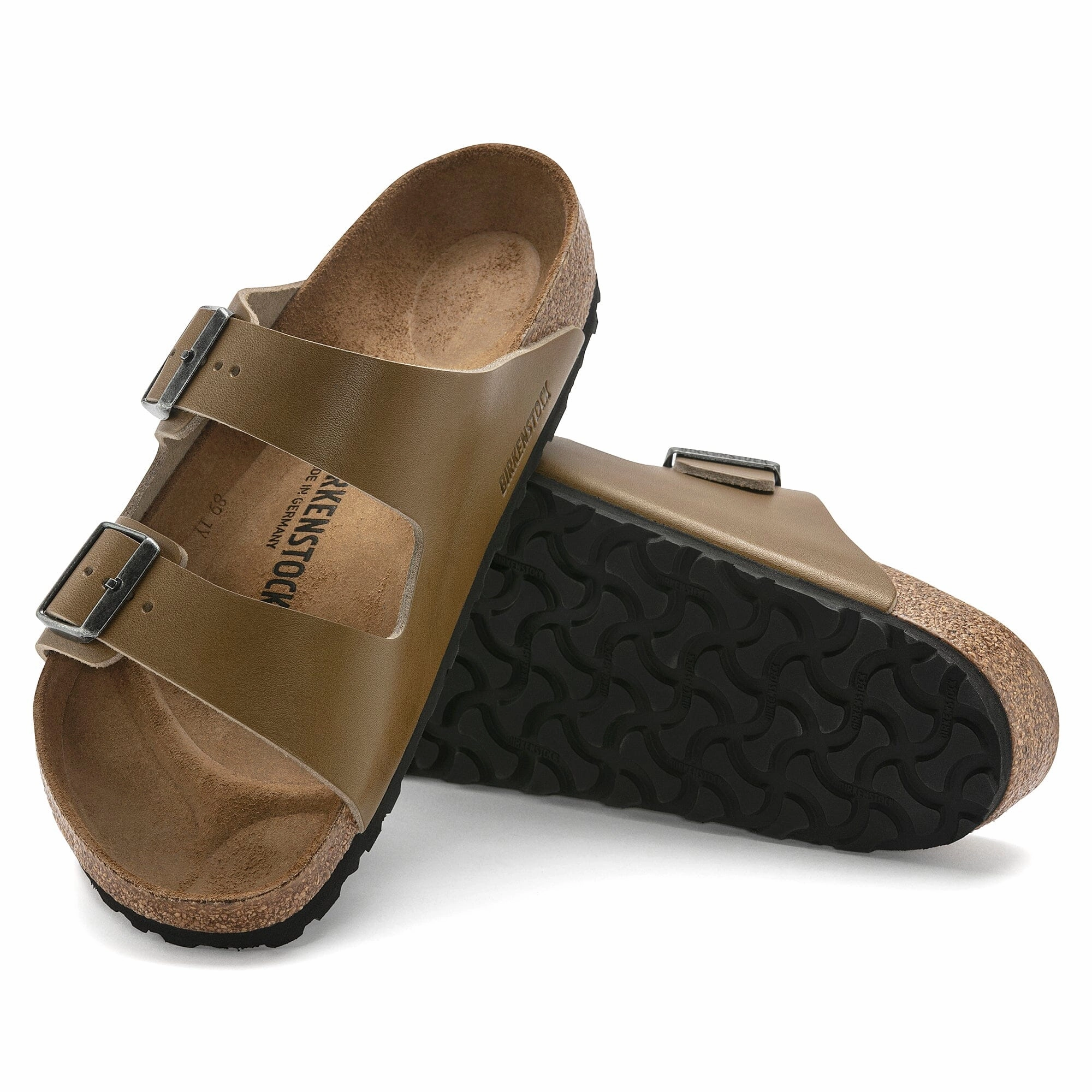 BIRKENSTOCK ARIZONA NATURAL LEATHER Birkenstock comfortable casual footwear
