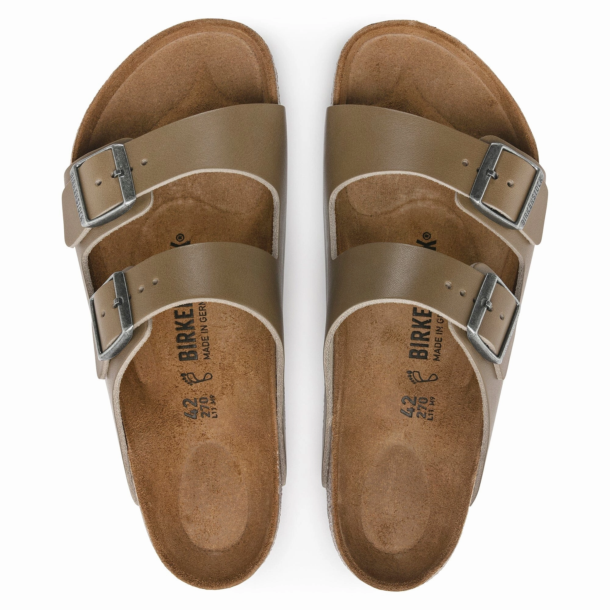 BIRKENSTOCK ARIZONA NATURAL LEATHER Birkenstock comfortable casual footwear