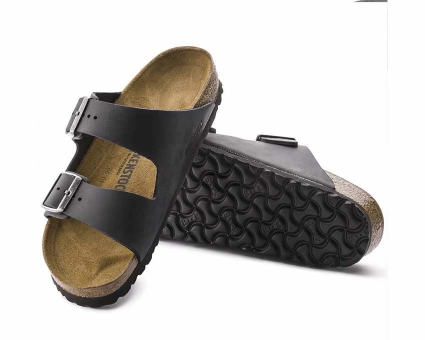 Birkenstock Arizona Natural Leather Oiled Durable trail runners