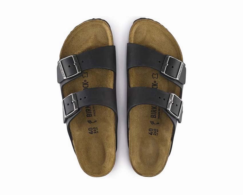 Birkenstock Arizona Natural Leather Oiled Durable trail runners